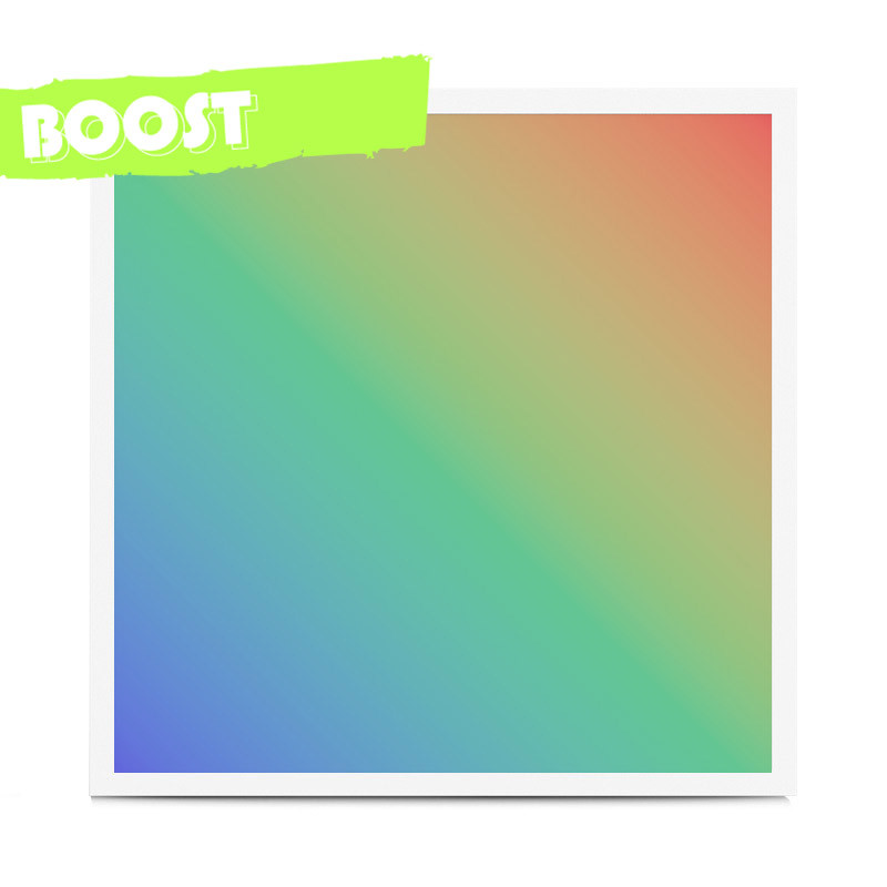Plafonnier LED Blanc 595x595 36W RGB + Télécommande RF