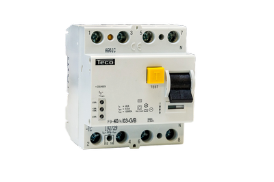 TECO DIFFERENTIEELSCHAKELAAR 4P 40A 30ma TYPE B