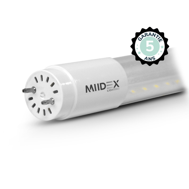 TUBE-LED-T8-18W-4000K-1500MM-TRANSPARANT-F/N ZELFDE KANT-STARTER- 5 JAAR GARANTIE