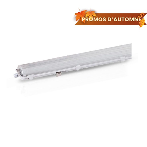 [75921] Étanche pour 2 Tubes T8 1200 mm Ph/neutre même côté