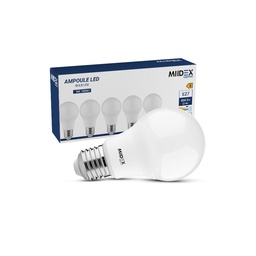[100967] LED LAMP E27 7W 4000K 180° - PAK VAN 5 STUKS