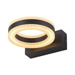 [67751] APPLIQUE MURALE LED 12W ROND 4000K GRIS ANTHRACITE IP54