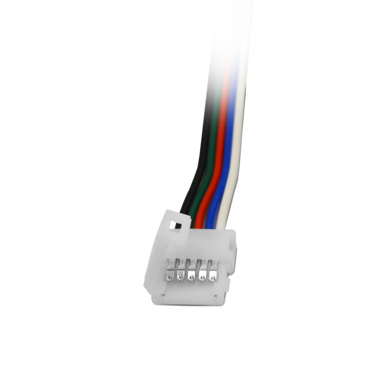 LED STRIP CABLE + CONNECTOR RGB + WHITE