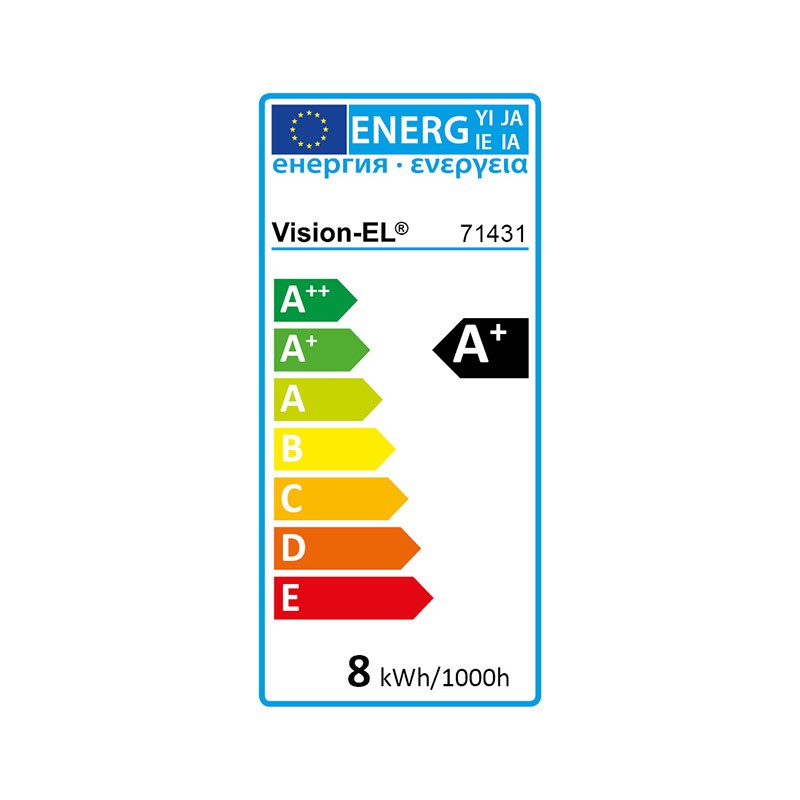 LEDMII71431- LED FIL COB BULB E27 8W 2700°K CLAIRE BOITE