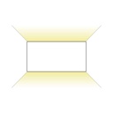 WALL LAMP 10W GREY RECTANGULAR 4000K 