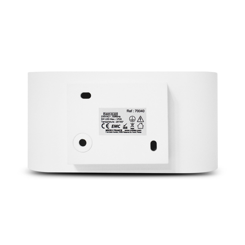 Opbouwarmatuur LED G9 x1 Wit/Gouden Ovaal