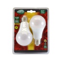 LED lamp E27 Bulb 10W 3000K Blister x2