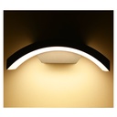 Opbouwarmatuur kromlijnig LED 6W 3000K Grijs Anthracite IP54