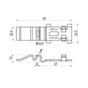 SIDE BUILT CLAMP C8 FOR 60/100M