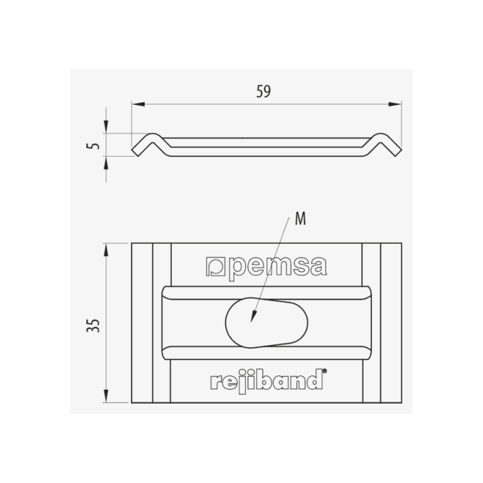 CENTRAL MOUNTING BRACKET M8/M10 C8 BLACK