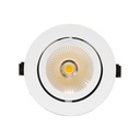 LED-Slakvorm Spotlight, richtbaar en roteerbaar 20W 3000K + Voeding