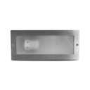 Inbouw LED spot E27 Rechthoek Inox 304