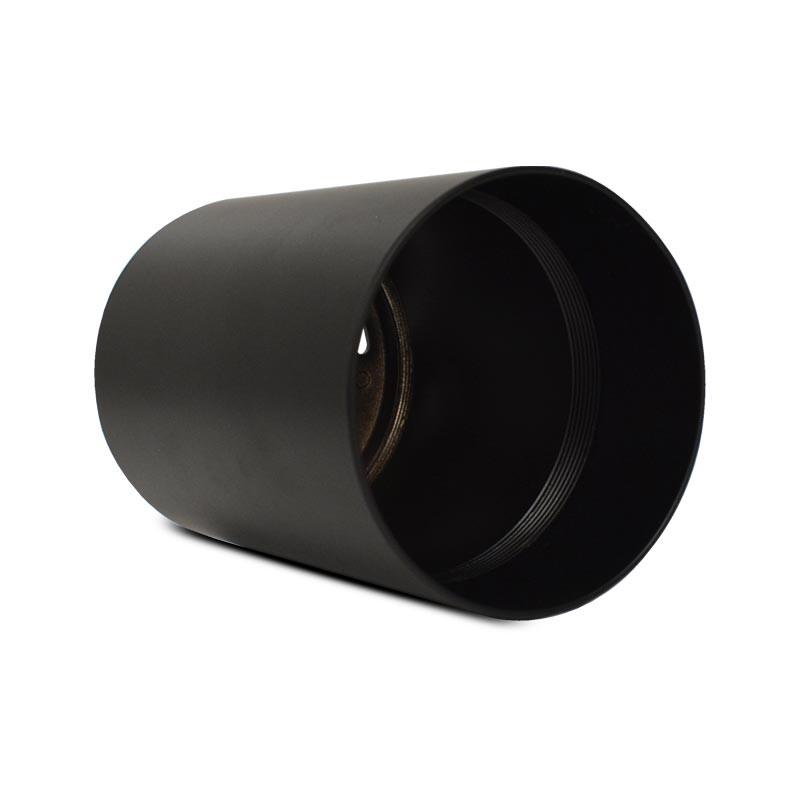 Ondersteuning van Spotlight GU10 (zonder lamp) Zwarte cilinder met lage luminantie