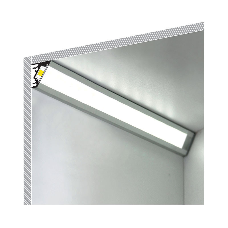 LED PROFILE ALU ANGLE 30° 1000MM  