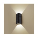 WALL MOUNT LED 2X5W 3000K CYLINDRIC BLACK