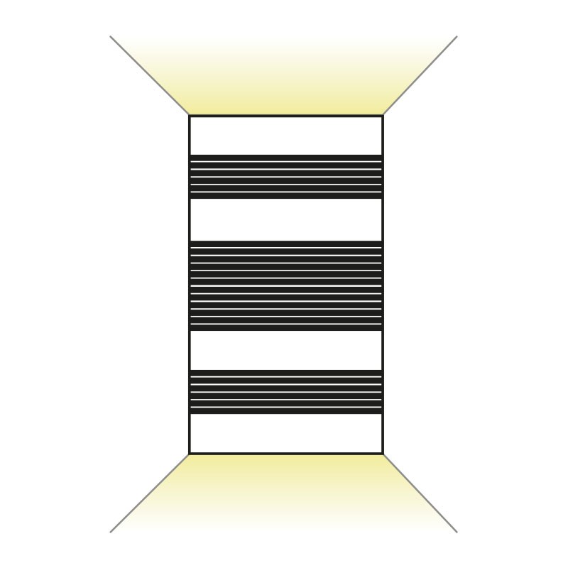 WALL MOUNT LED 2X5W 3000K CYLINDRIC BLACK