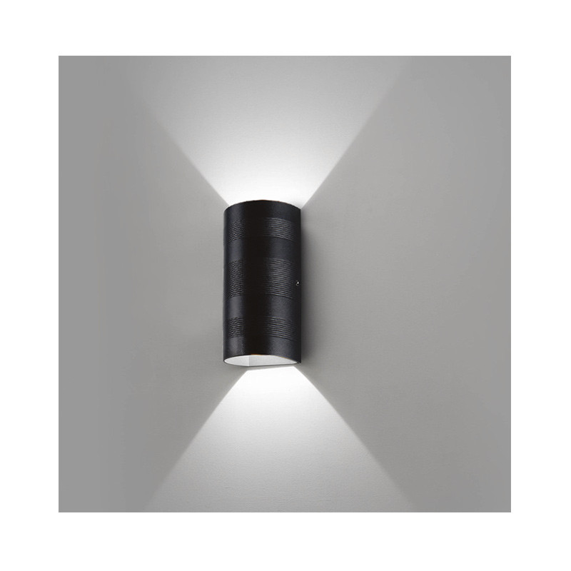 Opbouwarmatuur LED 2x5W cylindrisch 4000K Grijs IP54