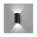 Opbouwarmatuur LED 2x5W cylindrisch 4000K Grijs IP54