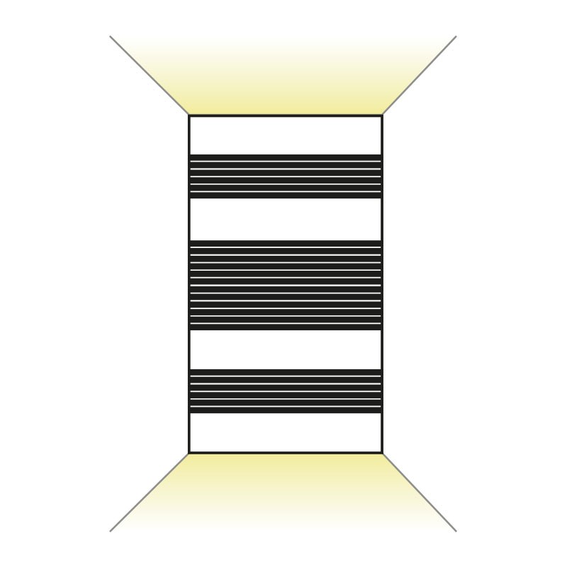 Opbouwarmatuur LED 2x5W cylindrisch 4000K Grijs IP54