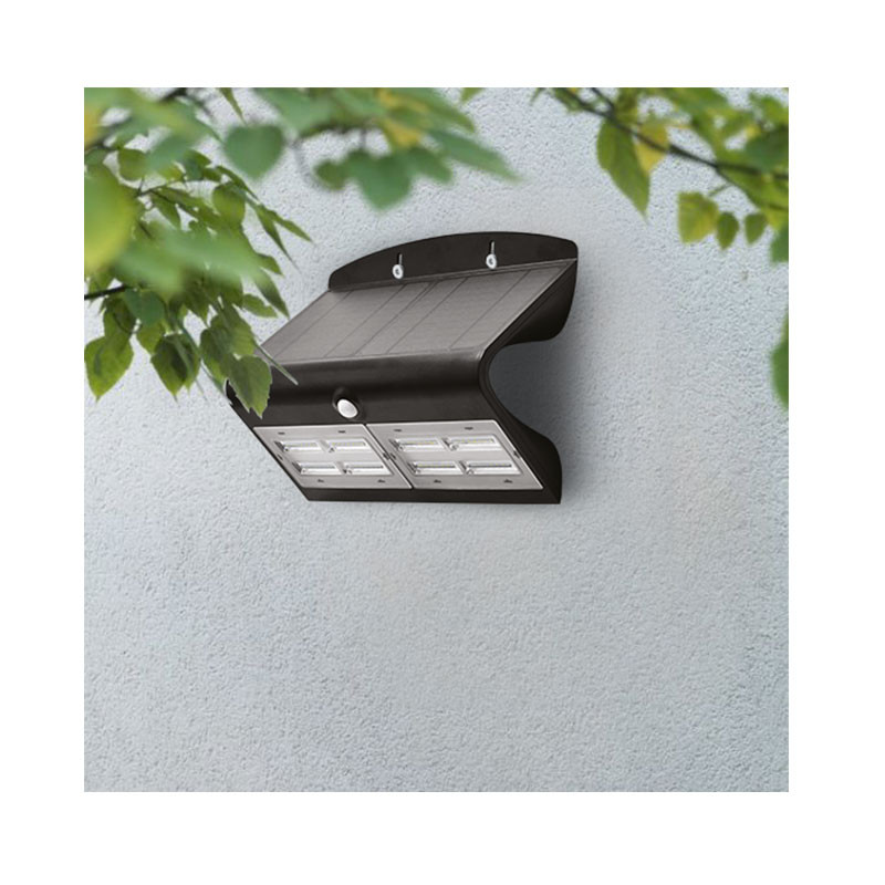 SOLAR WALL LED 6.8W WITH SENSOR BLACK