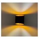 Opbouwarmatuur LED G9 x1 Zwart/Gouden
