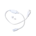 Stroom kabel + fijne punt + male / male neon flex pin connector 27x15 mm