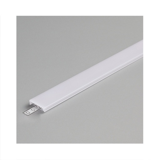 [9896] Diffuseur Clip Profile 17.6mm Blanc 2m pour bandeaux LED