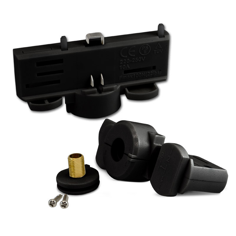 CONNECTOR FOR RAIL 3 FASE BLACK
