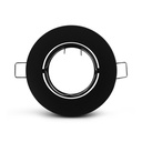 SUPPORT-SPOT-92MM-ROUND-TURNABLE-BLACK Ø92 mm