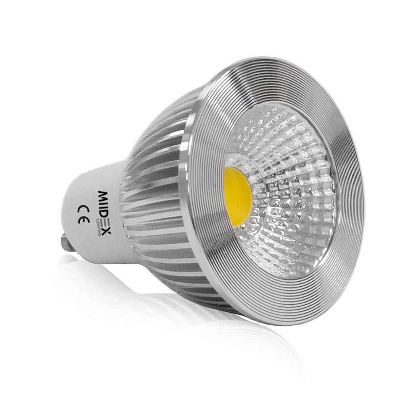 LED lamp GU10 Spot 6W 4000K Dimbaar Doos Aluminium 75°