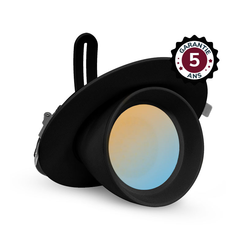 LED-Slakvorm Spotlight, richtbaar en roteerbaar Zwart 38W CCT - 5 jaar garantie
