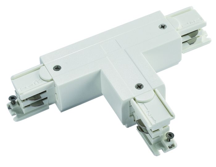 POWER GEAR - ADJUSTABLE T CONNECTOR-LEFT-WHITE 