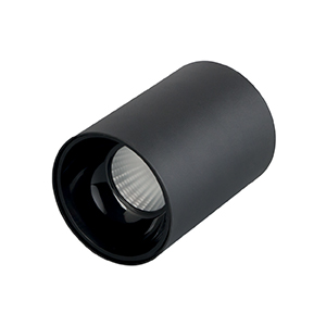 Plafonnier Cylindrique noir/noir 12w 3000k 960lm UGR<19