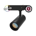 SPOT LED SUR RAIL NOIR 15W CCT IRC90 GARANTIE 5 ANS