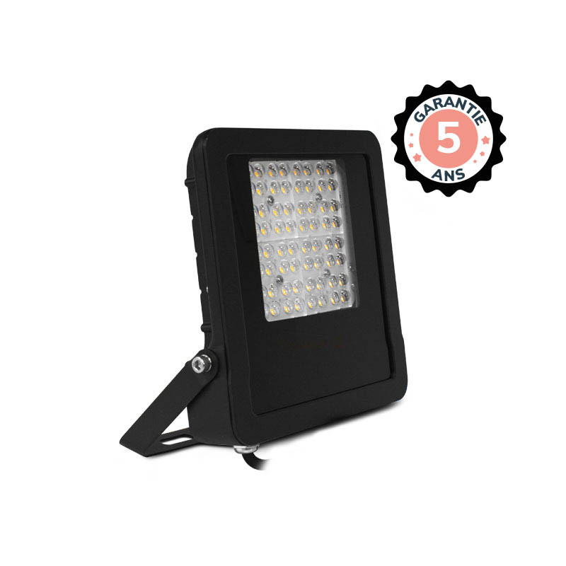 FLOODLIGHT ASYM ZWART 50W 4000K