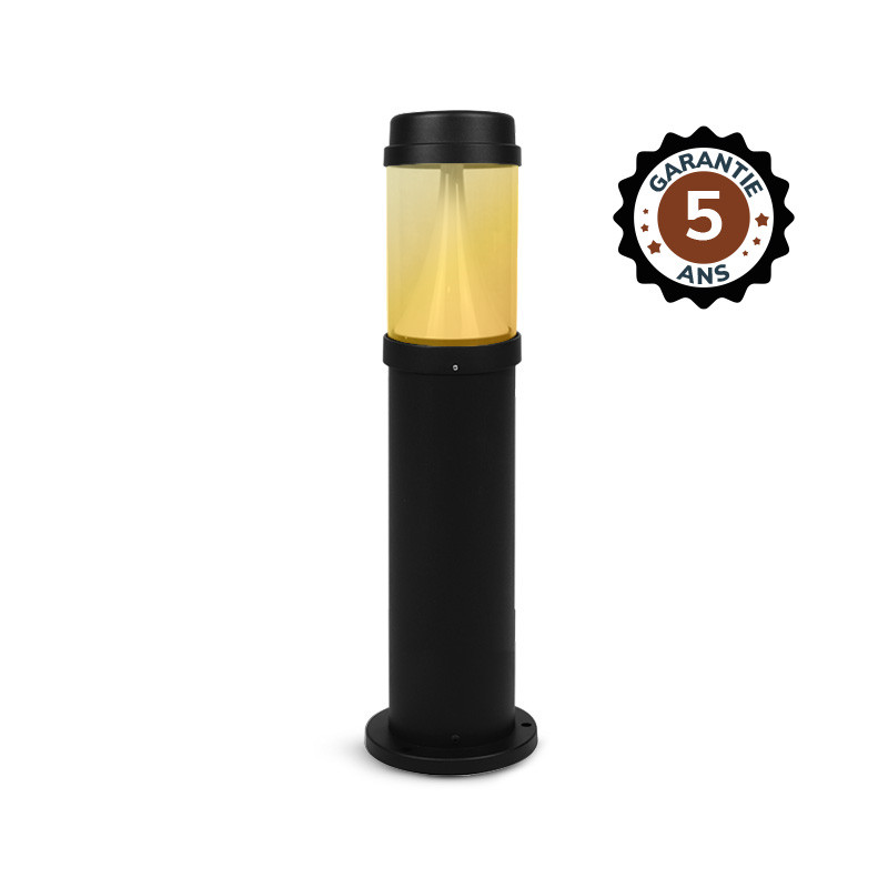 Verlichtingspaal Op zonne-energie Conisch LED 4W 4000K Zwart 500mm