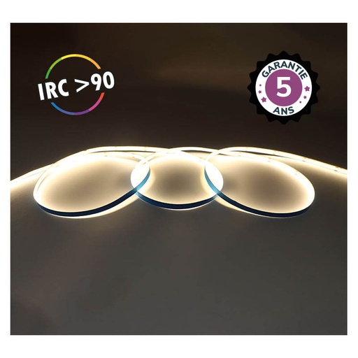 [100516] LED-STRIP-COB-3000K-5m-320 LED/m-9W/m-IP20-24V- 5 YEAR WARRANTY