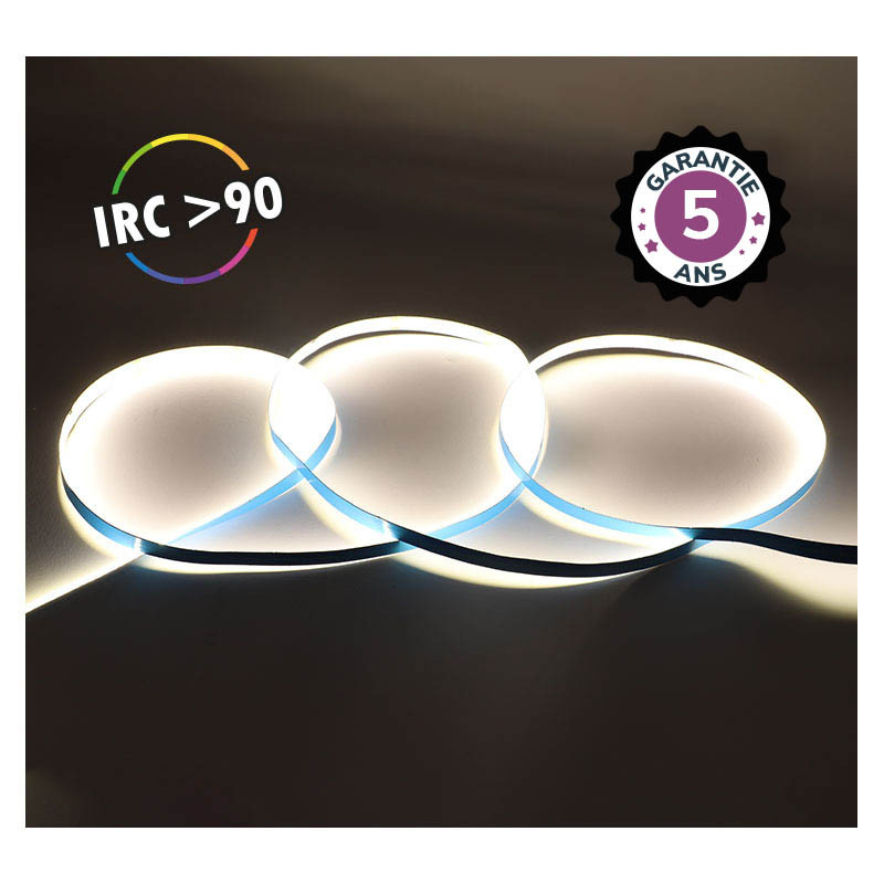 LED-STRIP-COB-6000K-5m-320 LED/m-9W/m-IP20-24V- 5 JAAR GARANTIE