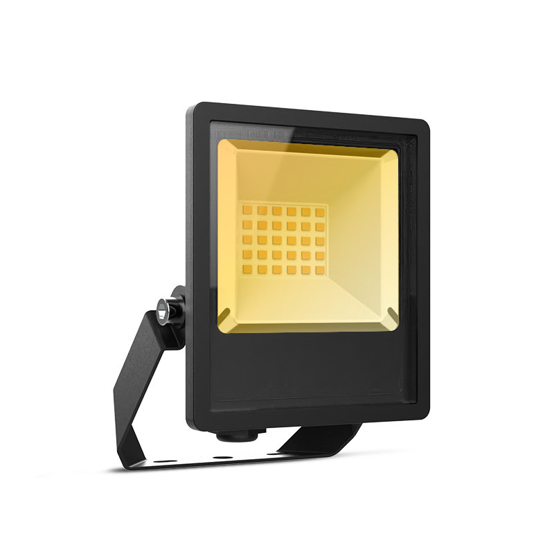 LED SCHIJNWERPER ZWART 10W CCT IP65 LUMOS LITE