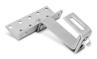 Crochet inox tuile double réglage