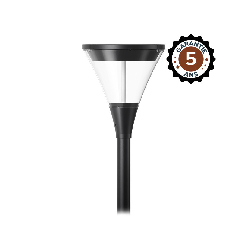 STREET LIGHT BLACK 40W IP66 IK09 3000K - 5 YEAR WARRANTY