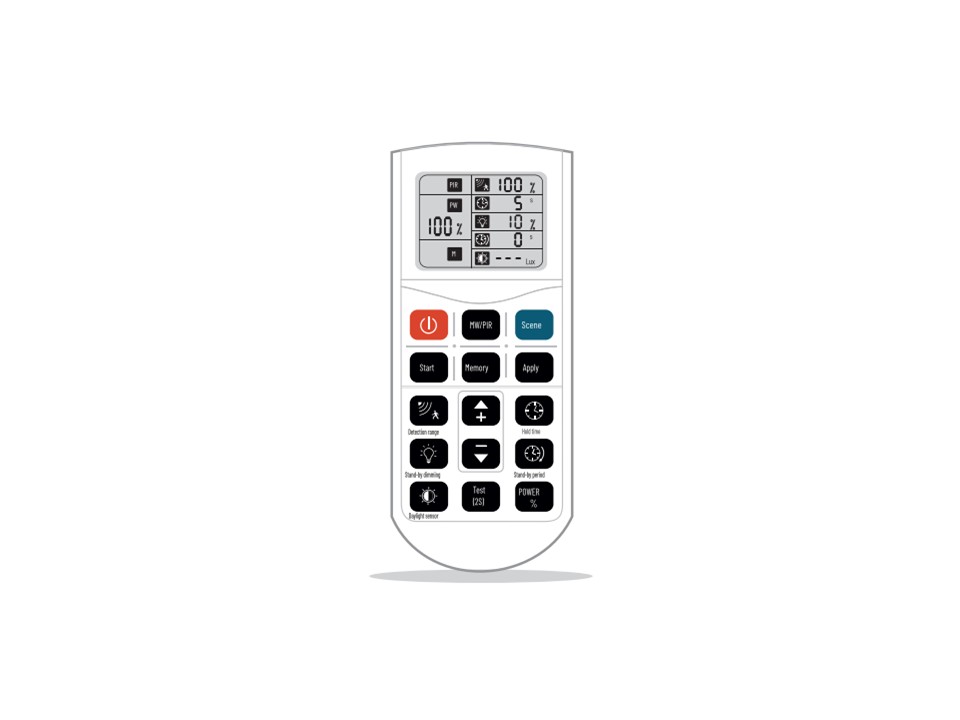 AFSTANDSBEDIENING VOOR TRIPROOF OSLO-2 MET HF SENSOR 