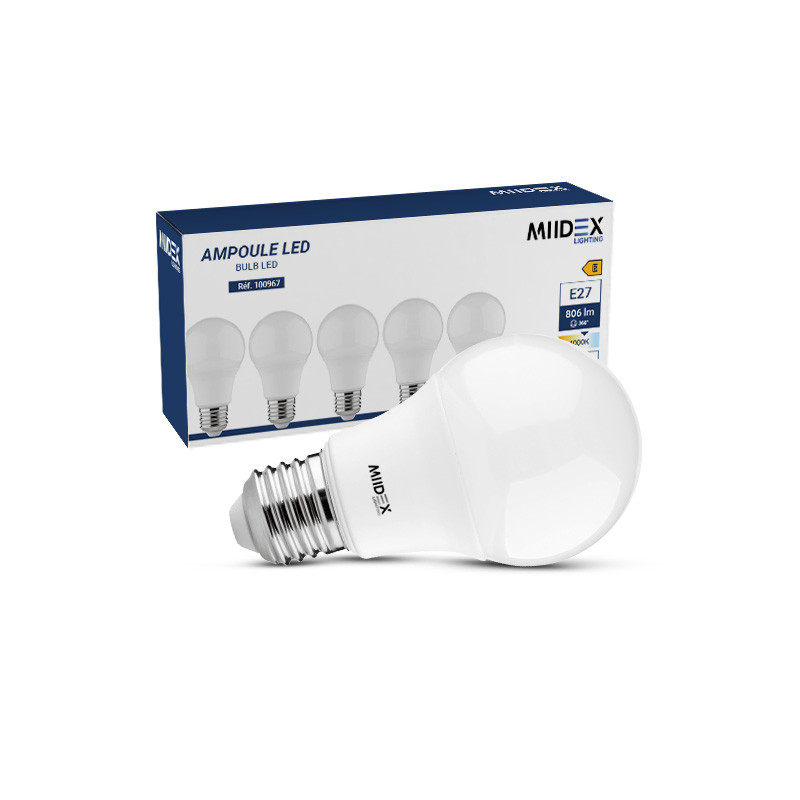 BULB LED E27 7W 4000K 180° - SET OF 5 PCS