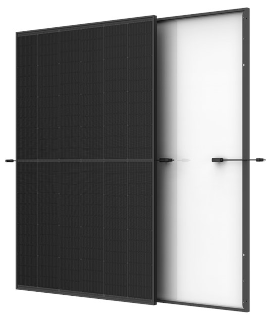 SOLAR PANEL TRINA SOLAR 450 DUAL GLASS FULL BLACK N-TYPE -WARRANTY 25 YEARS