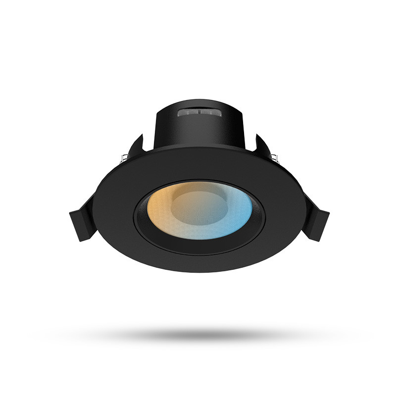 DOWNLIGHT SPOT ZWART 9W CCT 3000K/4000K/6500K KANTELBAAR