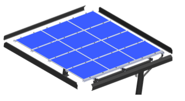 HELIOPARK CARPORT 3 CARS FOUR SIDES FINISHING PLATES