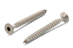 WOOD LAG SCREW 8X80 A2 COUNTERSUNK HEAD (100 STUKS)