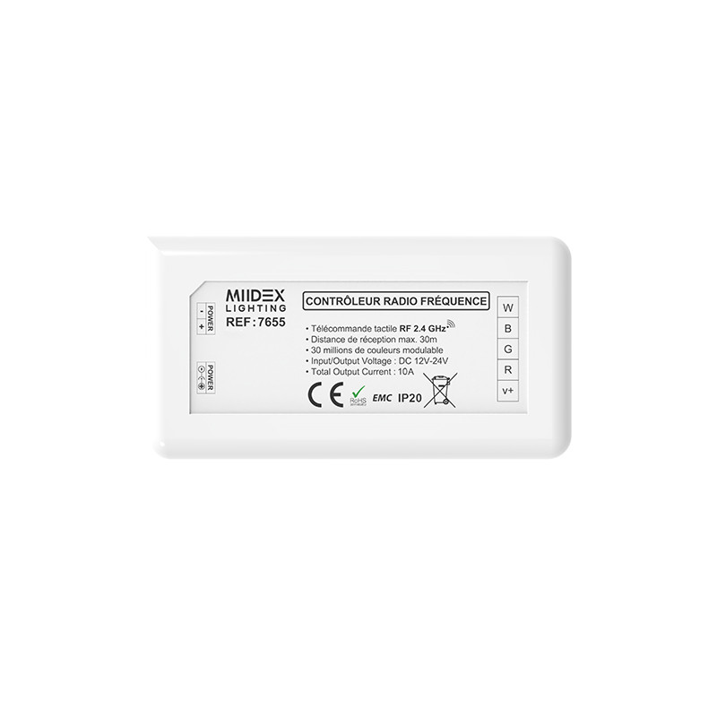 Controleur RGBW pour bandeaux LED 12V/24V