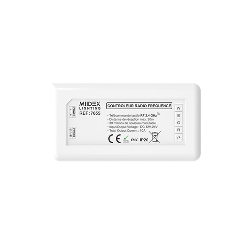 [7655] Controleur RGBW pour bandeaux LED 12V/24V
