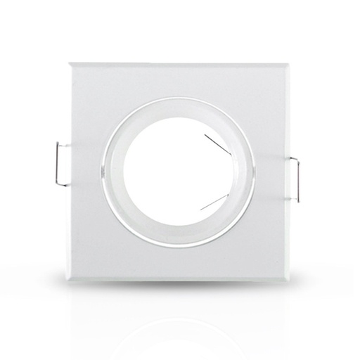 [7706] SUPPORT-SPOT-SQUARE-TURNABLE-WHITE-84x84 mm